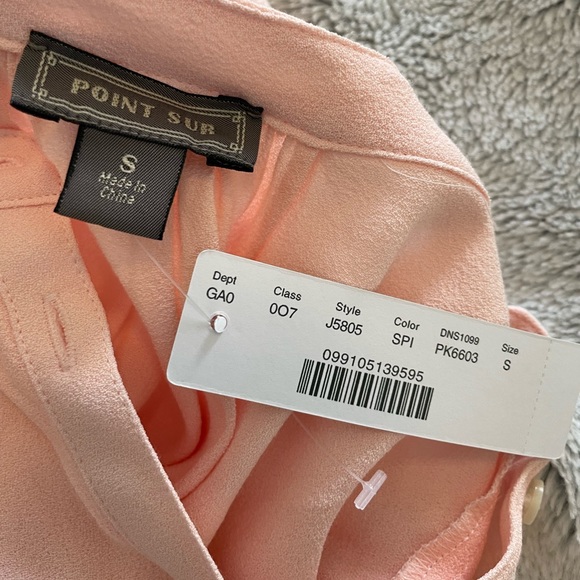 NWT peach dress blouse. Size small. - Picture 2 of 4